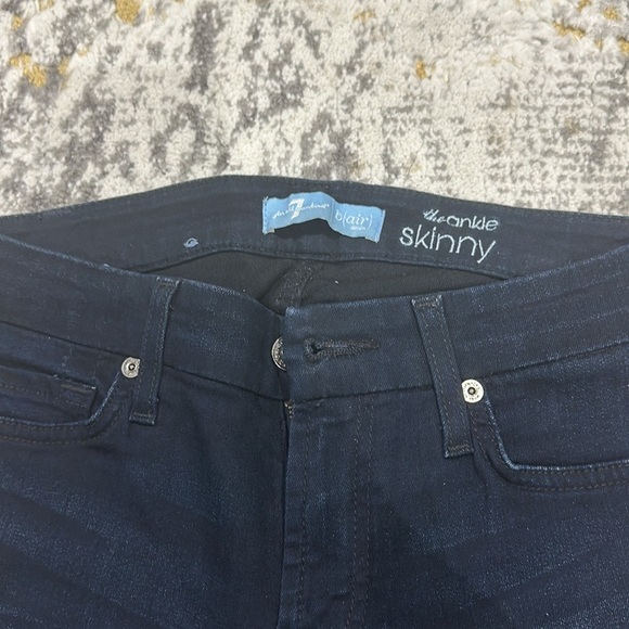 7 of all mankind jeans. Skinny size 26 B(air) Ankle Skinny - Picture 2 of 5
